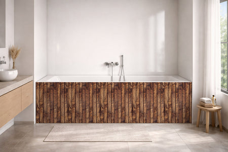 Badewannenverkleidung Holzoptik