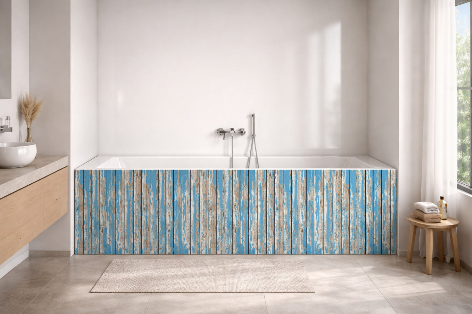 Badewannenverkleidung Holzoptik