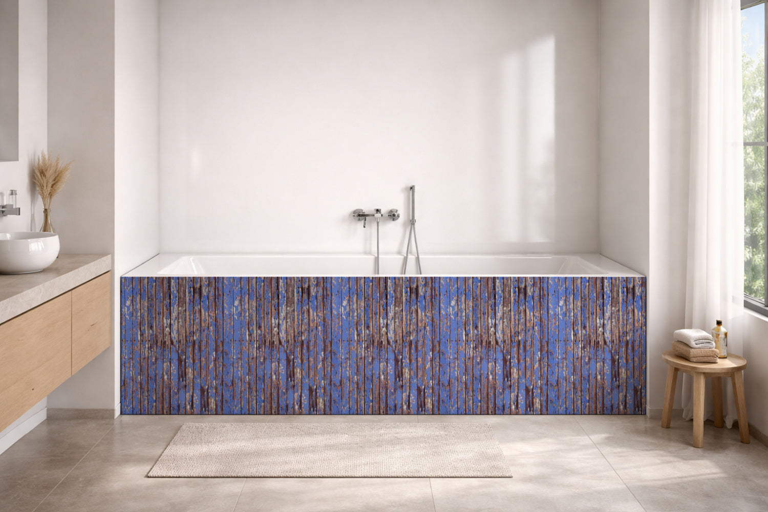 Badewannenverkleidung Holzoptik