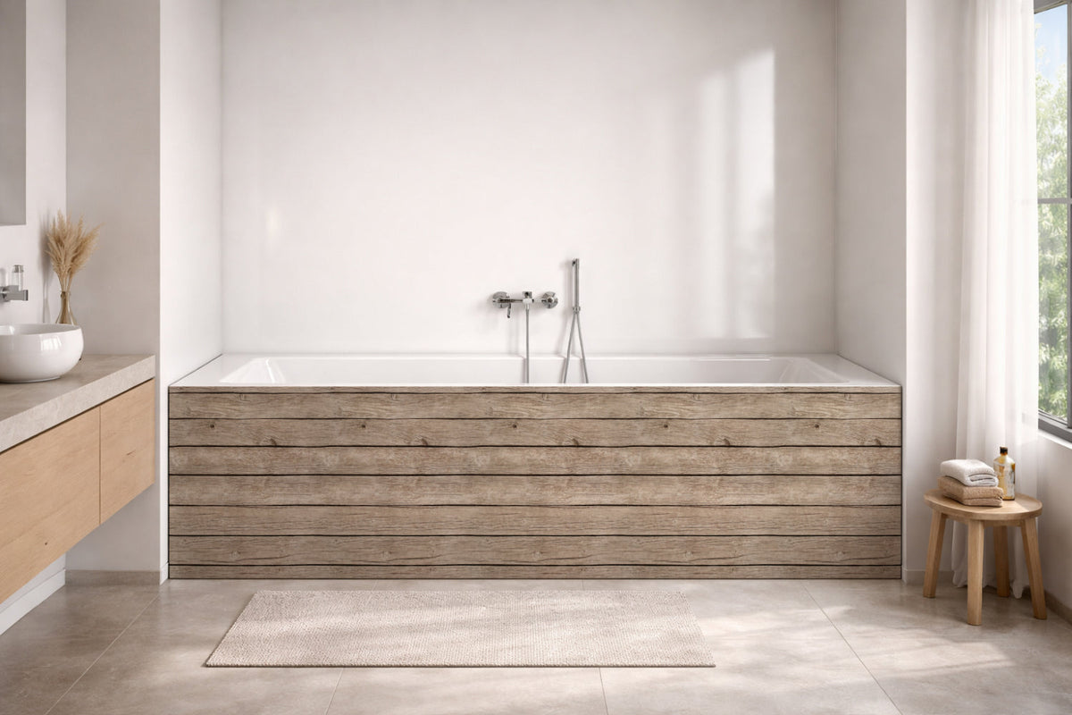 Badewannenverkleidung Holzoptik