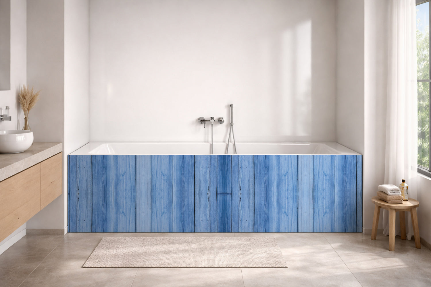 Badewannenverkleidung Holzoptik
