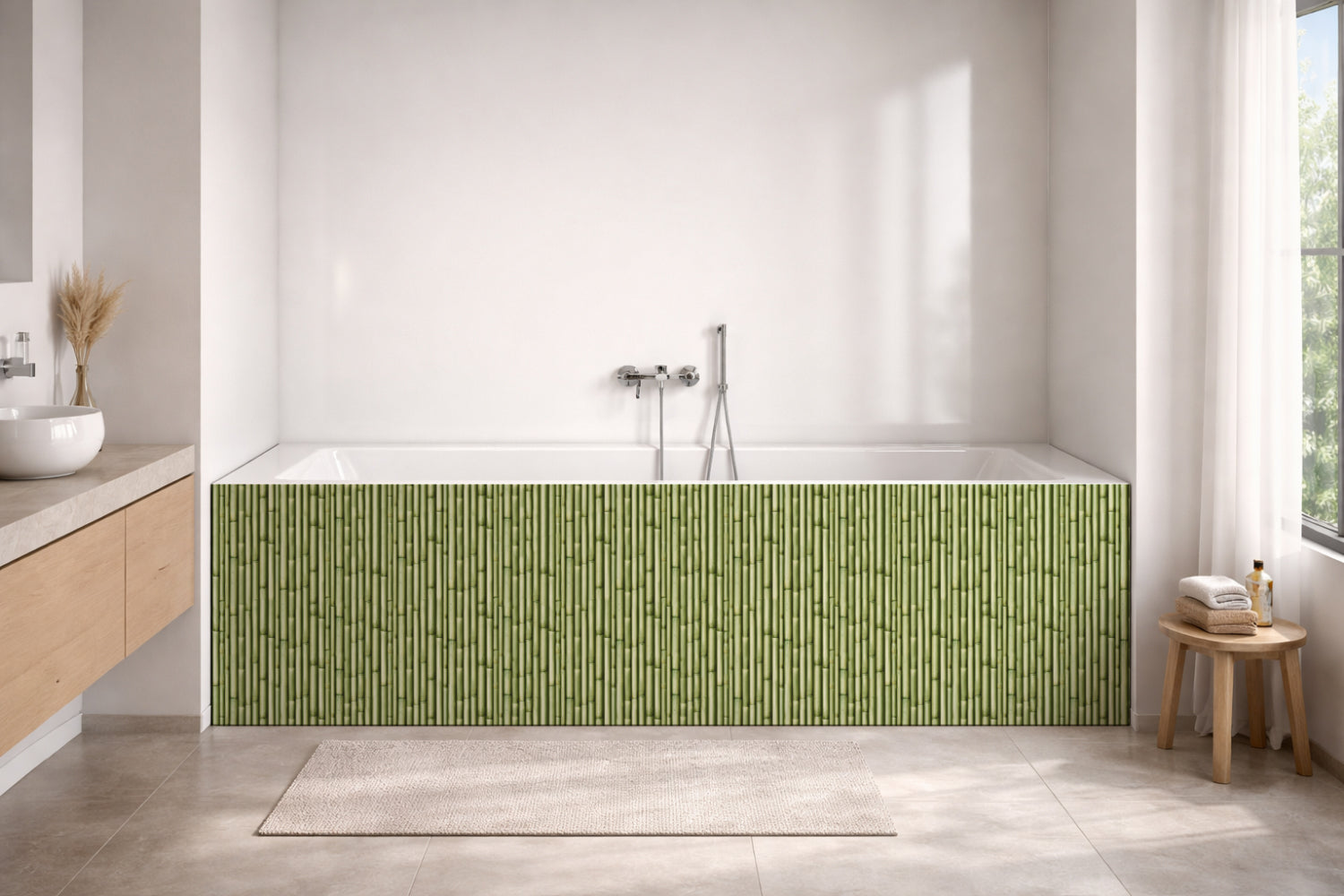 Badewannenverkleidung Holzoptik