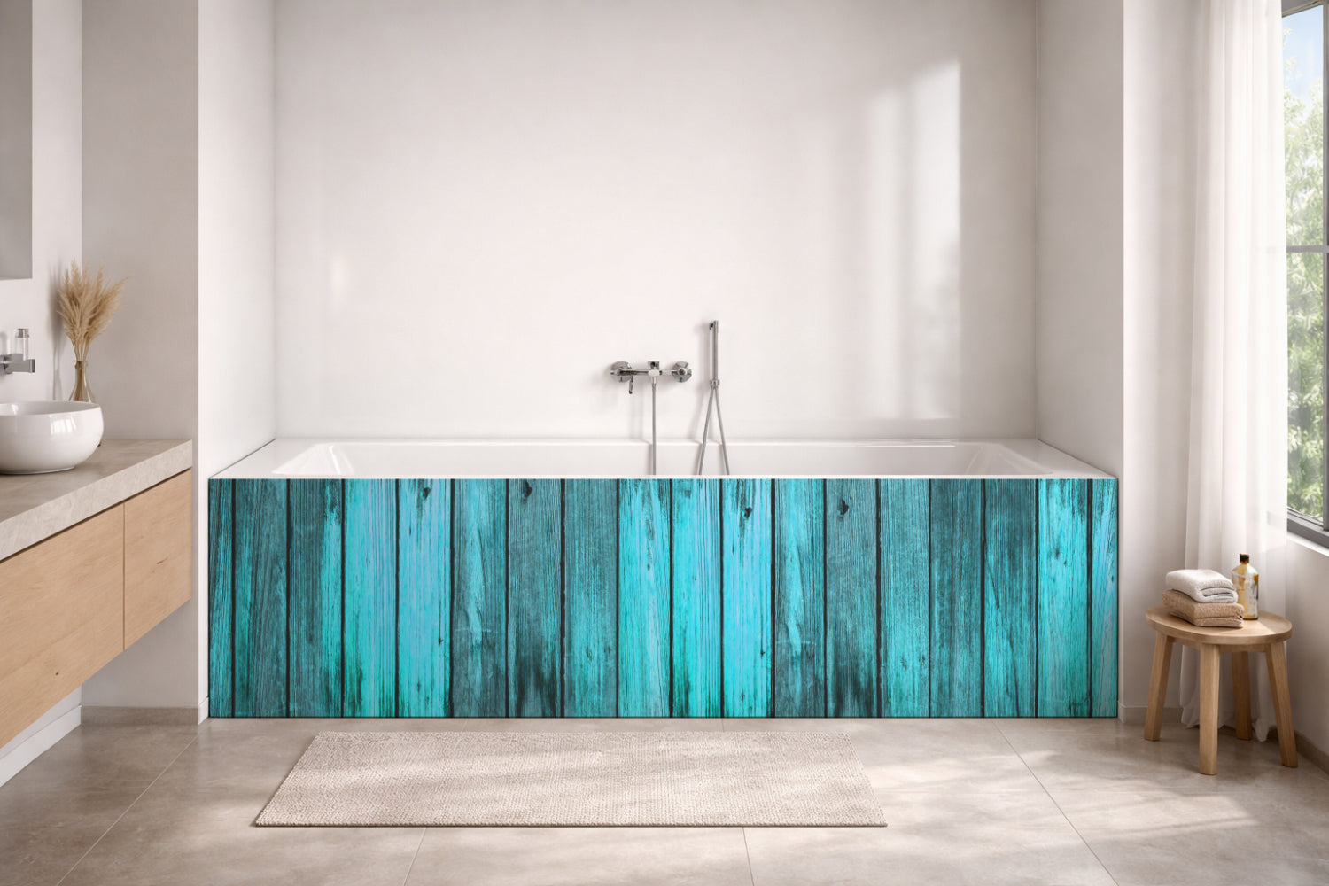 Badewannenverkleidung Holzoptik