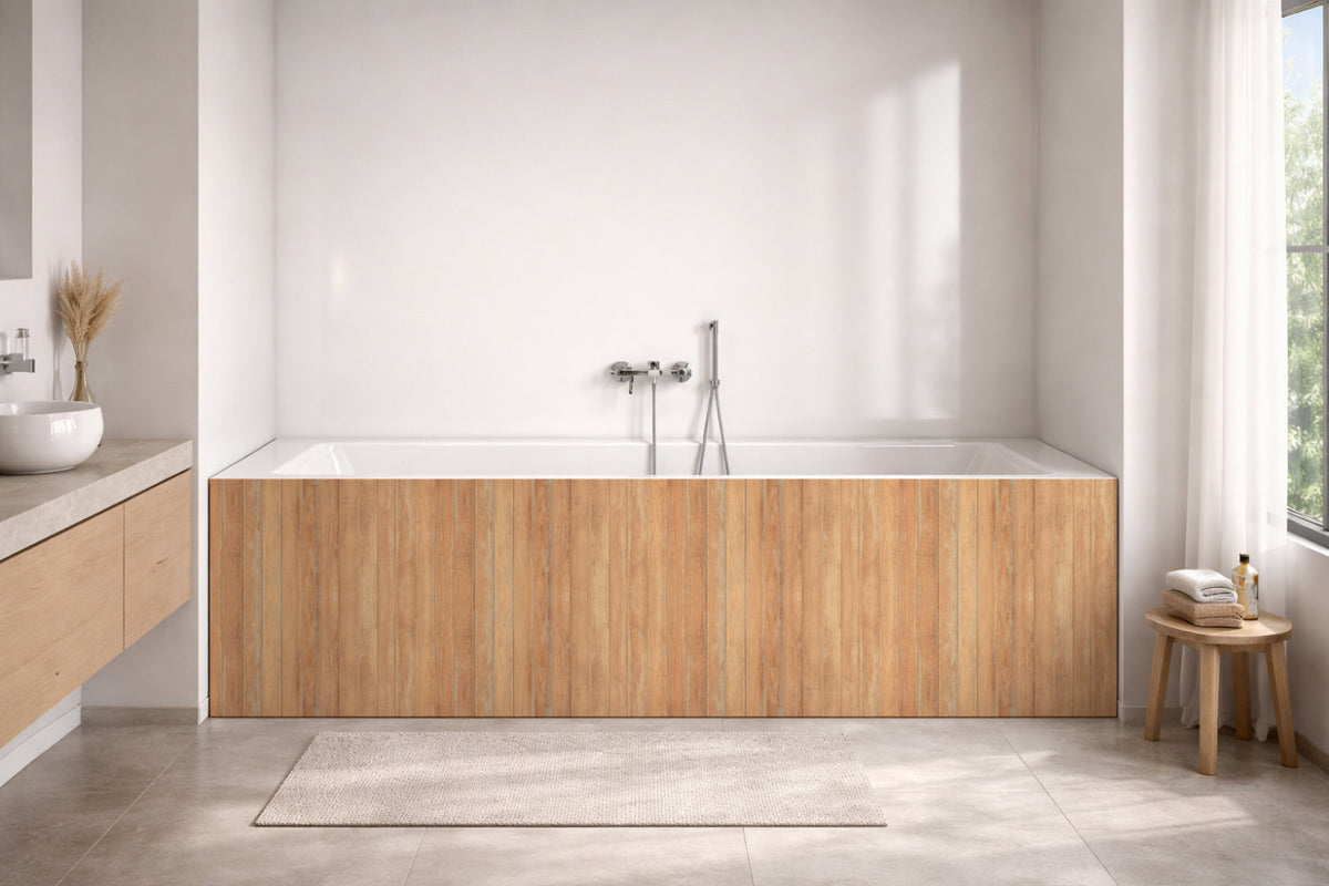 Badewannenverkleidung Holzoptik