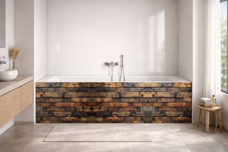 Badewannenverkleidung Holzoptik