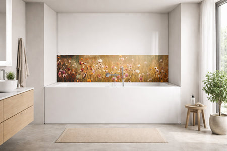 Badrückwand