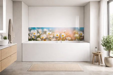 Badrückwand