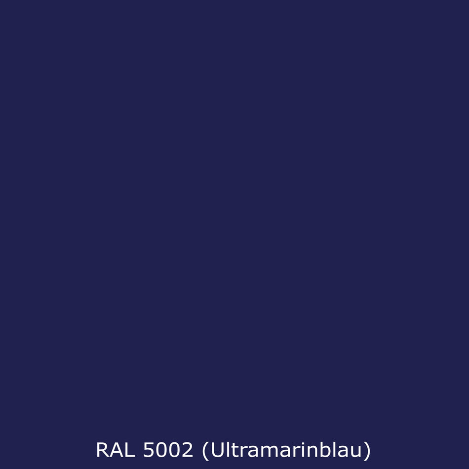 Toilettenrückwand Einfarbig RAL 5002 Ultramarinblau