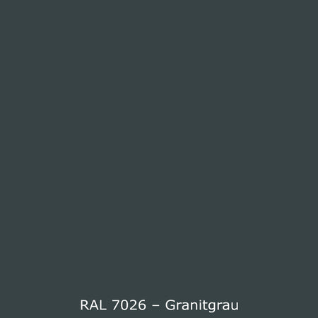 Toilettenrückwand Einfarbig RAL 7026 Granitgrau