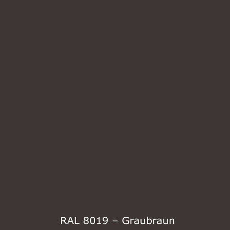 Toilettenrückwand Einfarbig RAL 8019 Graubraun