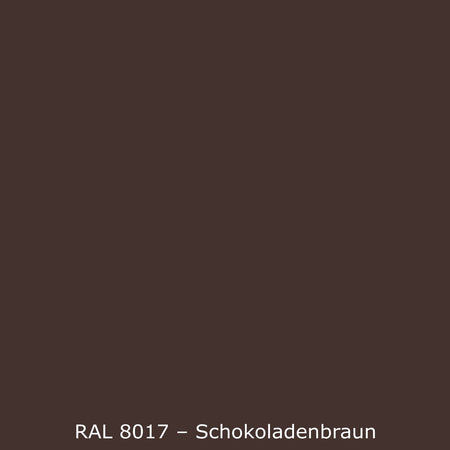 Toilettenrückwand Einfarbig RAL 8017 Schokoladenbraun