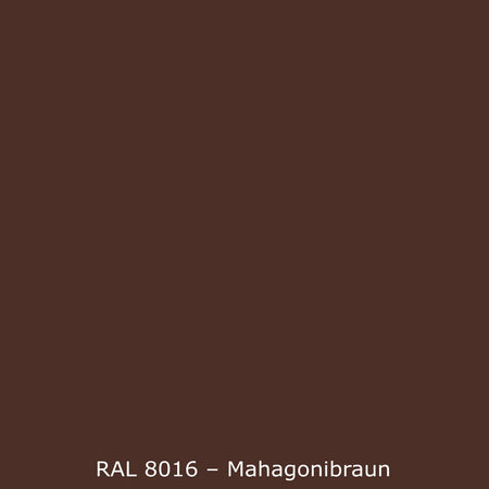 Toilettenrückwand Einfarbig RAL 8016 Mahagonibraun