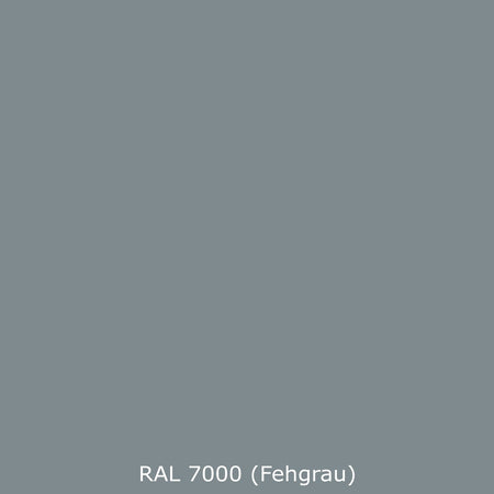 Toilettenrückwand Einfarbig RAL 7000 Fehgrau