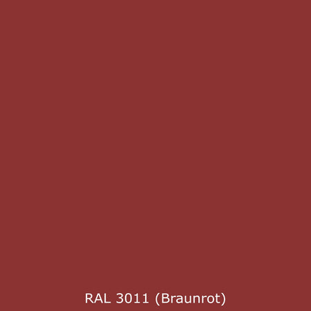 Toilettenrückwand Einfarbig RAL 3011 Braunrot