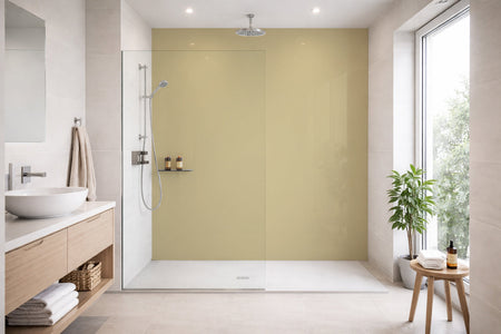 Toilettenrückwand Einfarbig #D6C89A RAL 1002 (Sandgelb)