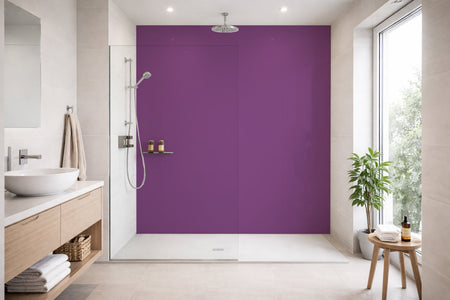 Toilettenrückwand Einfarbig RAL 4008 Signalviolett