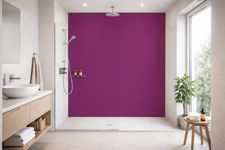 Toilettenrückwand Einfarbig RAL 4006 Verkehrspurpur
