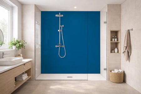 Toilettenrückwand Einfarbig RAL 5017 (Verkehrsblau)