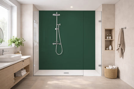 Toilettenrückwand Einfarbig RAL 6028 Kieferngrün