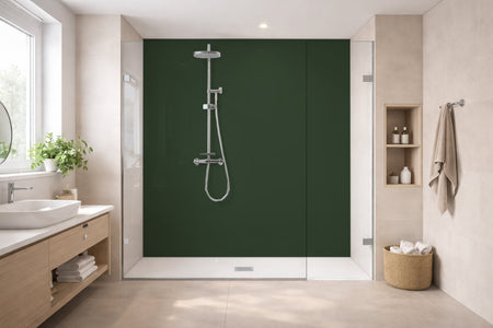 Toilettenrückwand Einfarbig RAL 6020 Chromoxidgrün