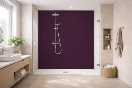 Toilettenrückwand Einfarbig RAL 4007 Purpurviolett