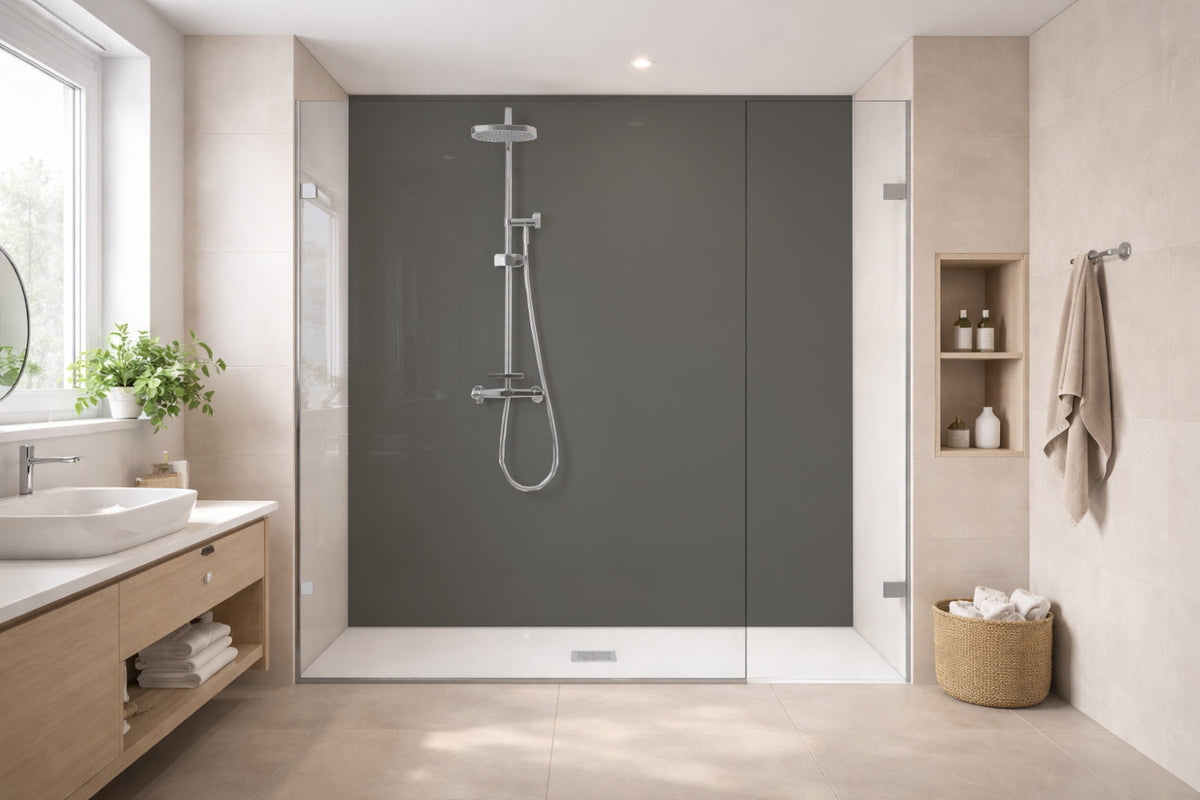 Toilettenrückwand Einfarbig RAL 7039 Quarzgrau