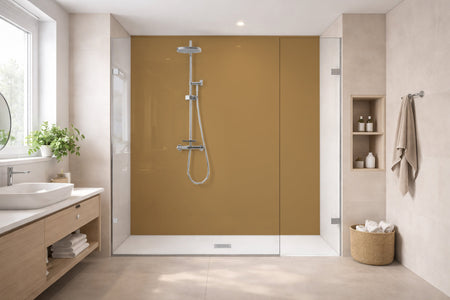 Toilettenrückwand Einfarbig RAL 1011 Braunbeige