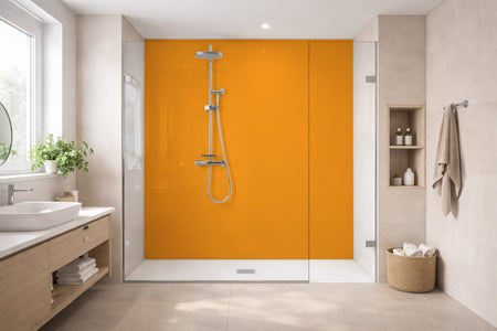 Toilettenrückwand Einfarbig RAL 1033 Dahliengelb