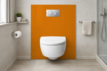 Toilettenrückwand Einfarbig RAL 2000 Gelborange