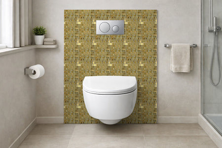 Toilettenrückwand Fliesenoptik