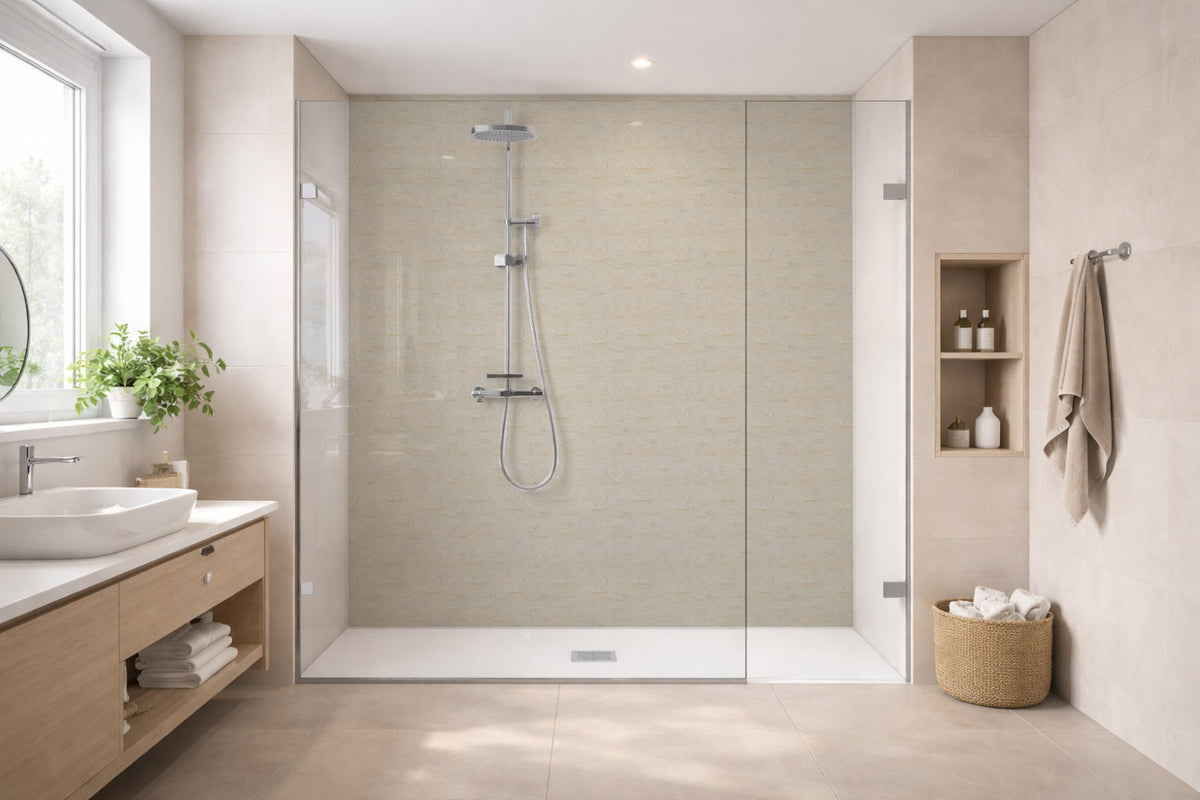 Toilettenrückwand Holzoptik