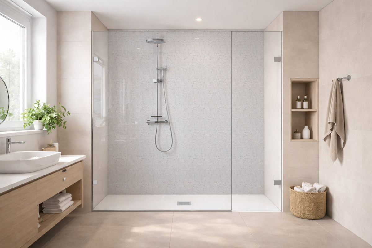 Toilettenrückwand Holzoptik