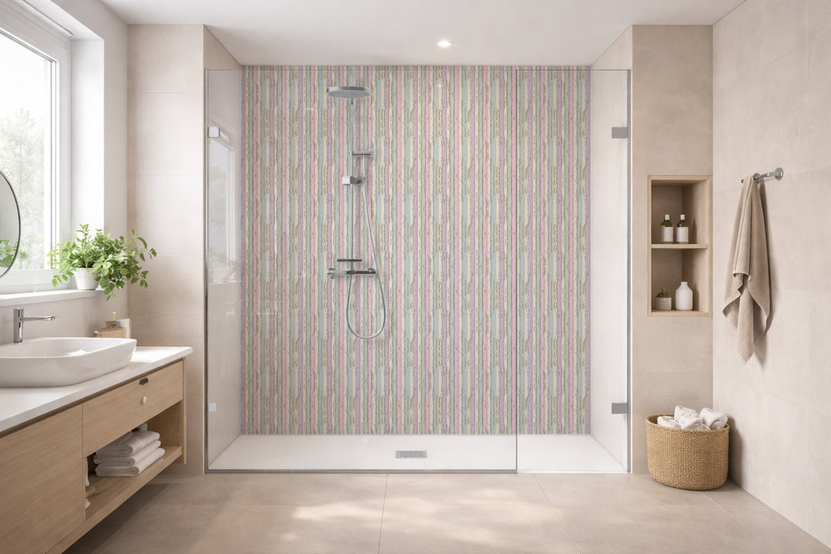 Toilettenrückwand Holzoptik