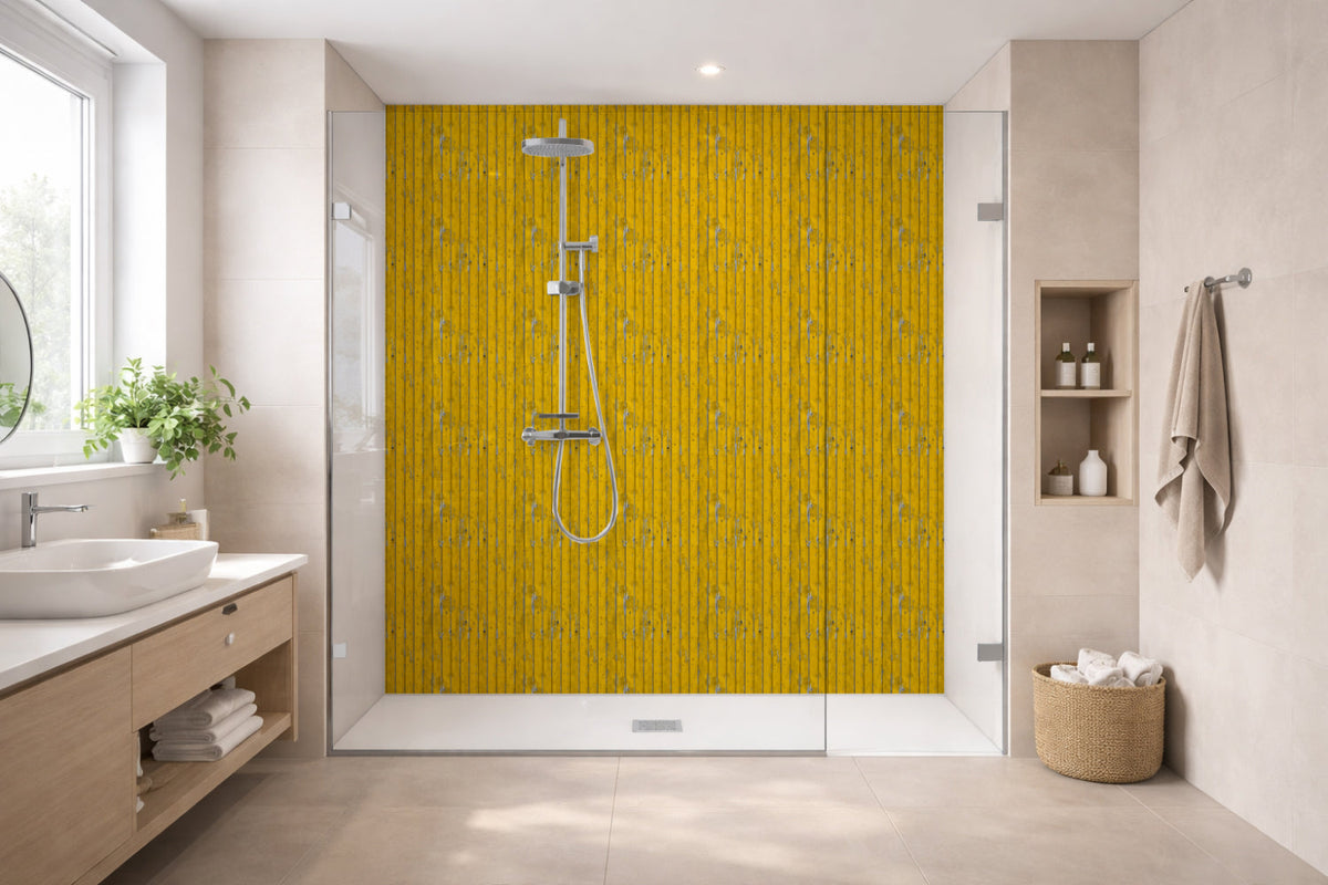 Toilettenrückwand Holzoptik