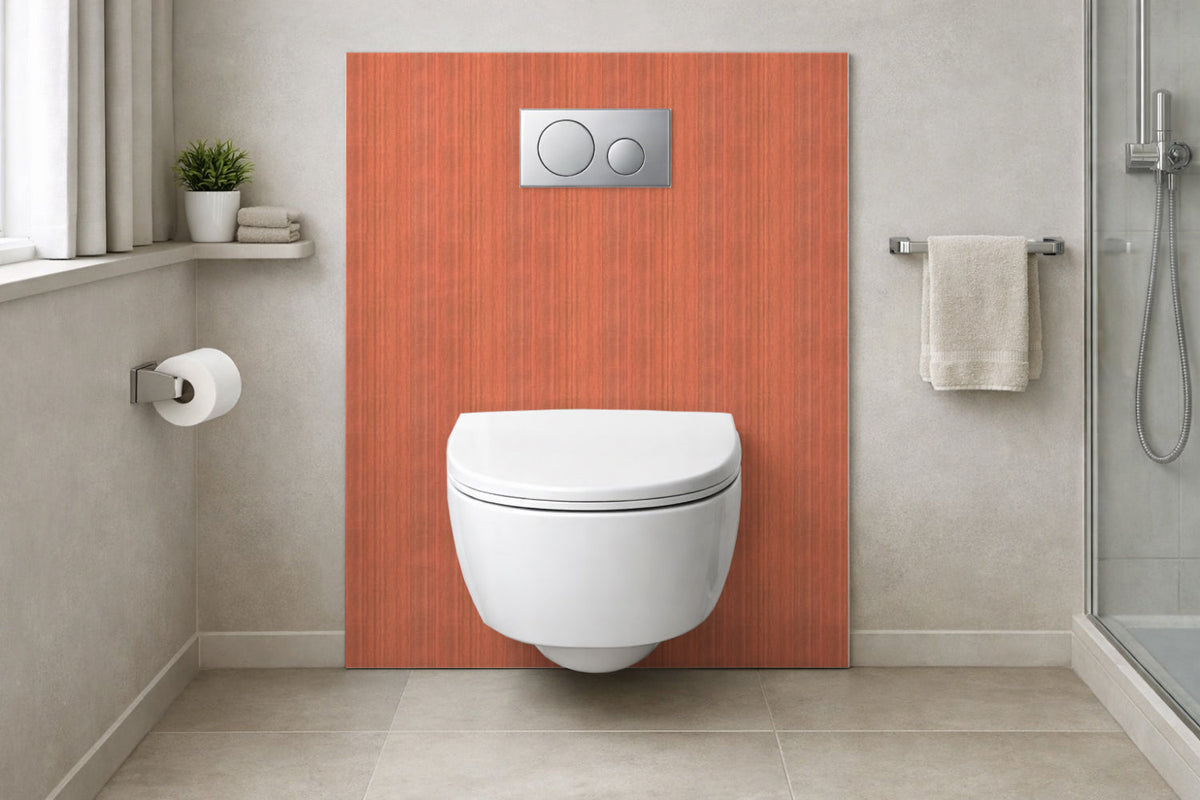 Toilettenrückwand Holzoptik