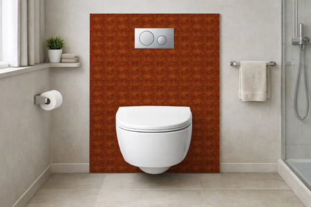 Toilettenrückwand Holzoptik