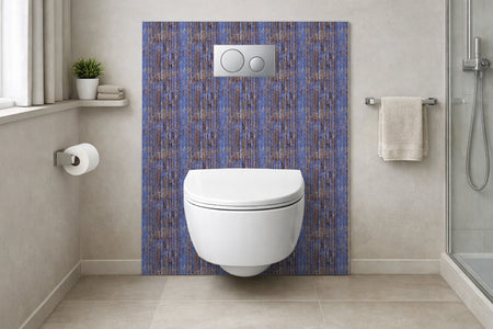 Toilettenrückwand Holzoptik