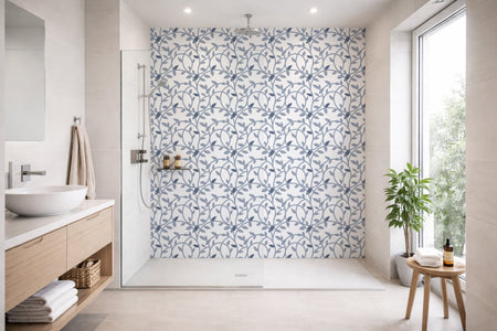 Toilettenrückwand Musteroptik
