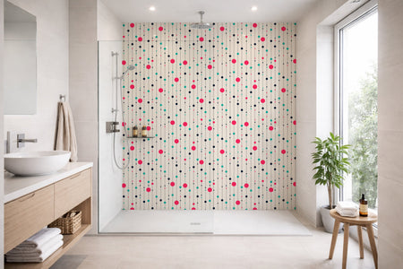 Toilettenrückwand Musteroptik