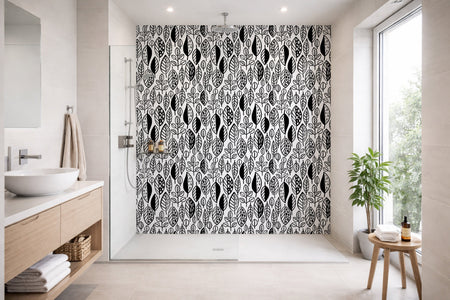 Toilettenrückwand Musteroptik