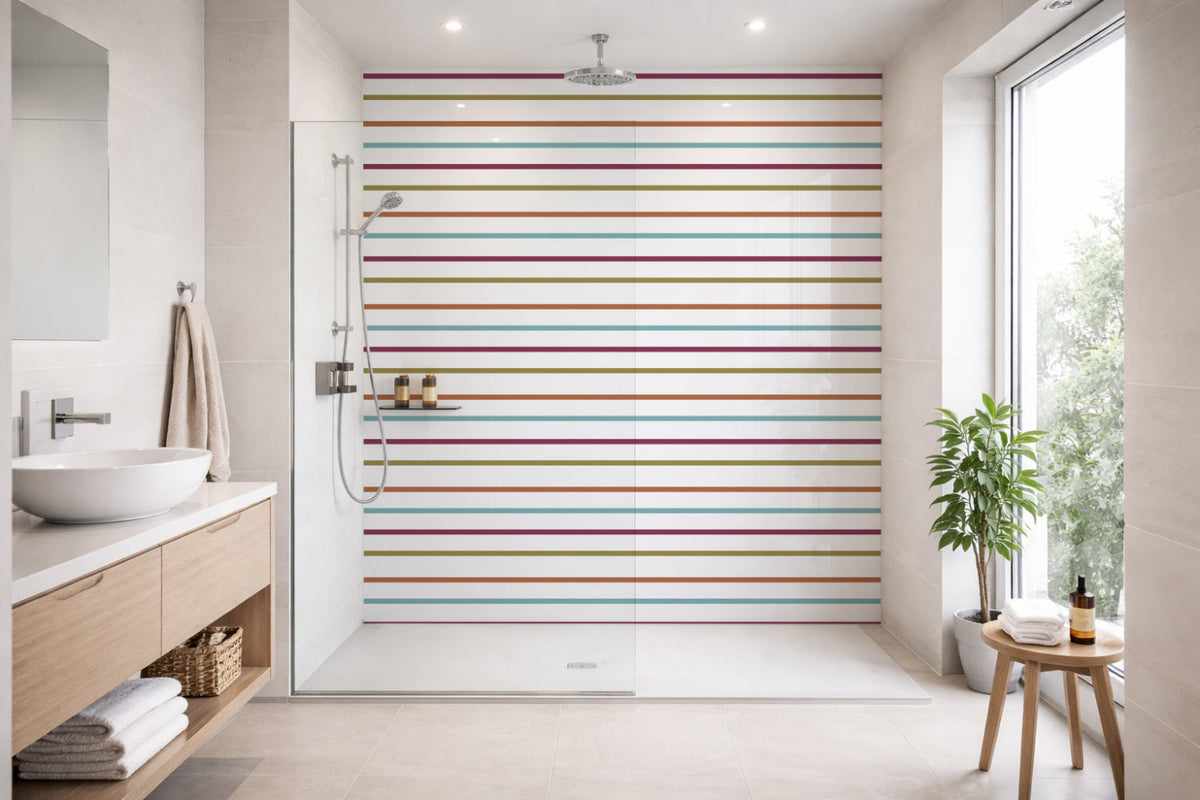 Toilettenrückwand Musteroptik