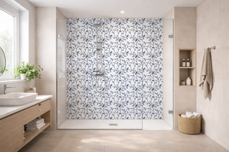 Toilettenrückwand Musteroptik