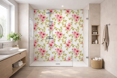 Toilettenrückwand Musteroptik