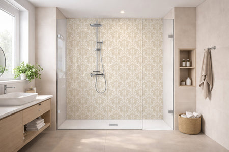 Toilettenrückwand Musteroptik