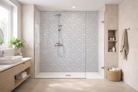 Toilettenrückwand Musteroptik