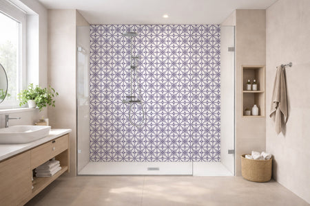 Toilettenrückwand Musteroptik