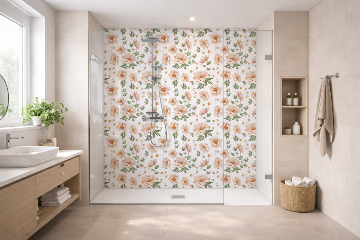 Toilettenrückwand Musteroptik