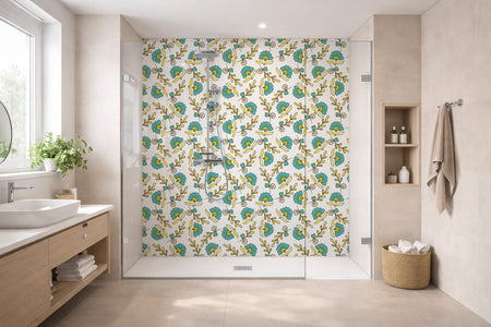 Toilettenrückwand Musteroptik