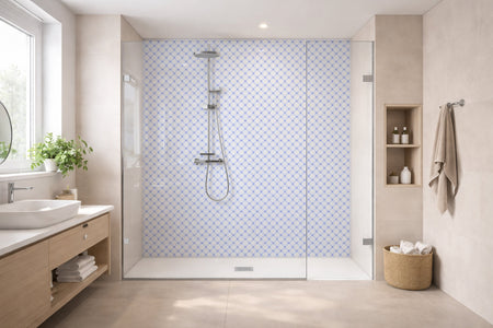 Toilettenrückwand Musteroptik