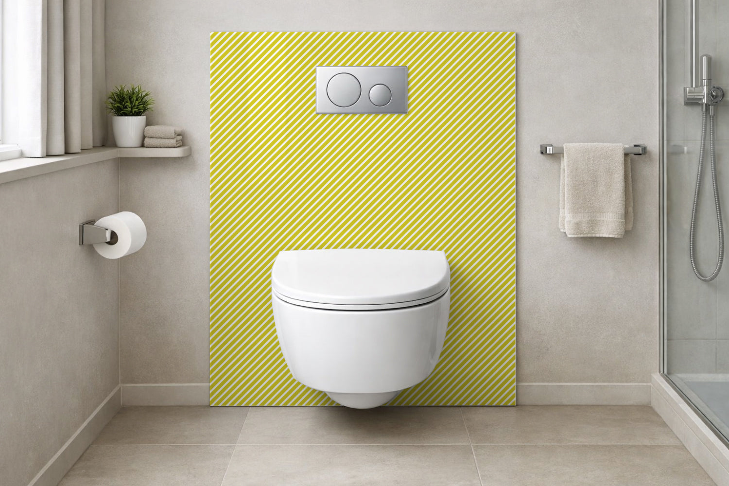 Toilettenrückwand Musteroptik
